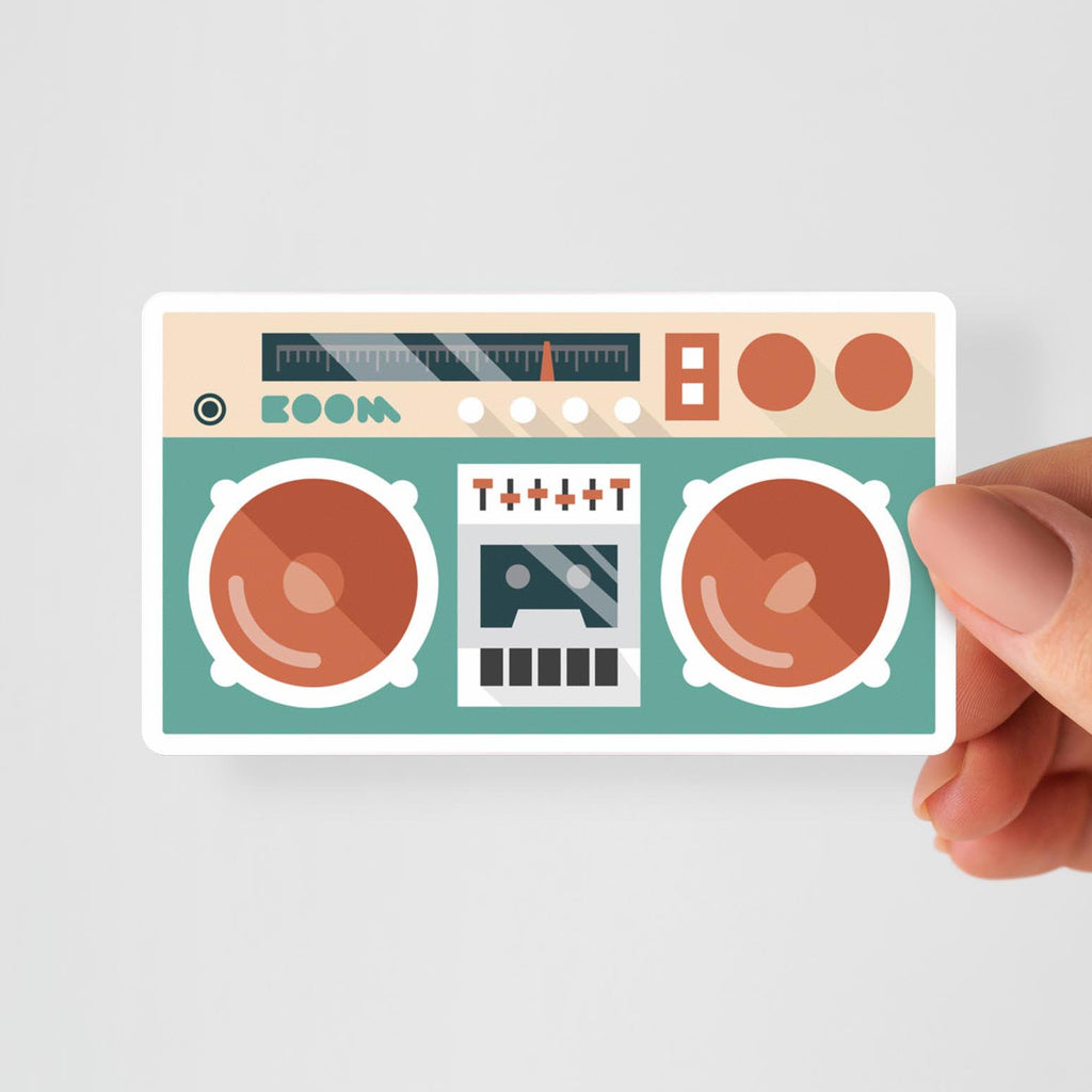 Boom Box Sticker