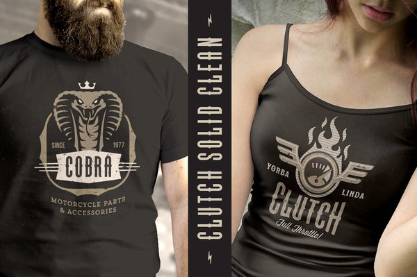 Clutch Font Family + Bonus Icons