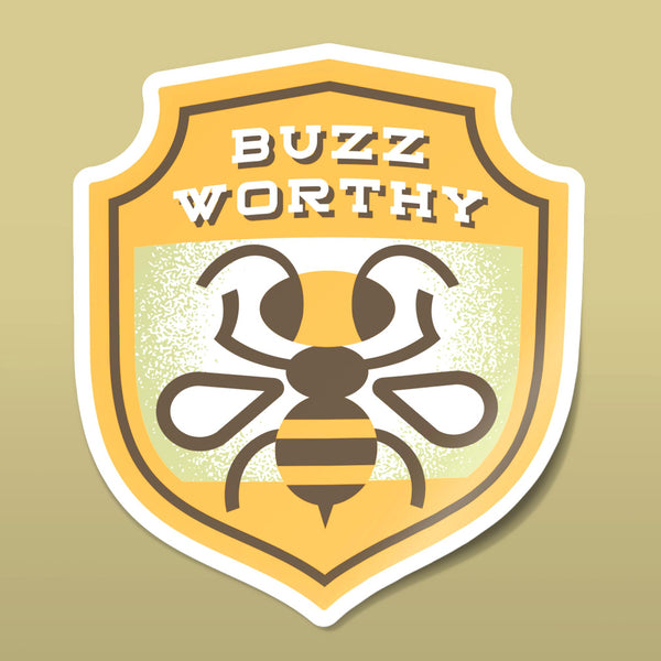 Buzz Worthy Sticker