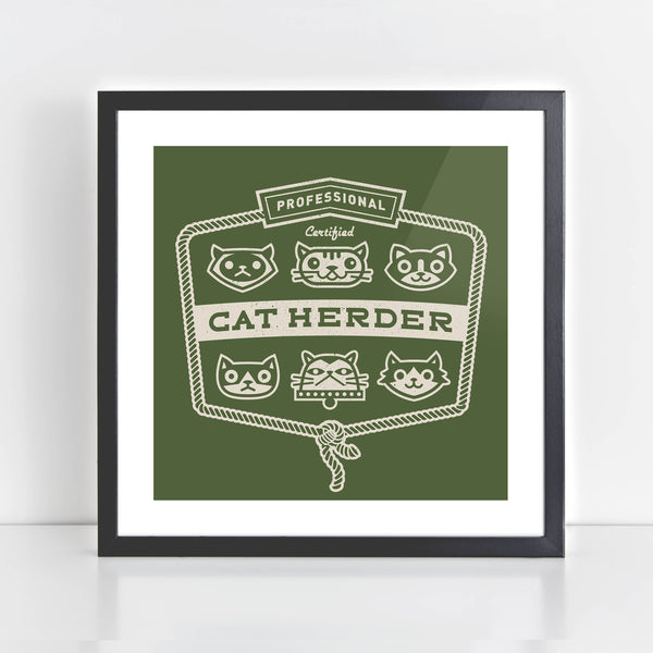 Square Print - Cat Herder