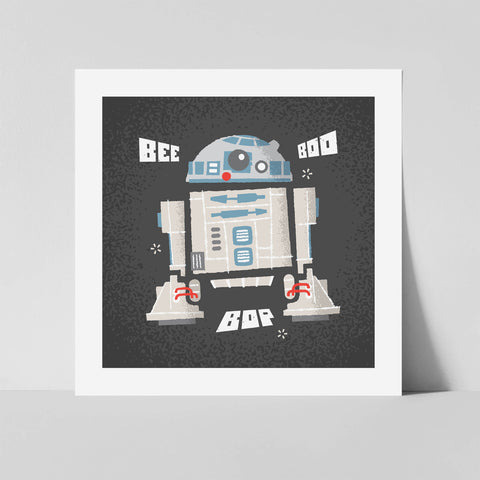 Square Print - R2-D2