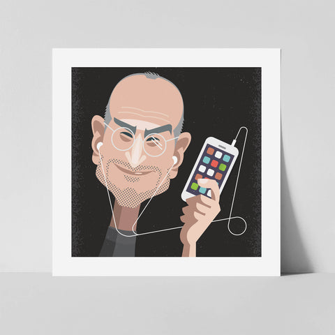 Square Print - Steve Jobs