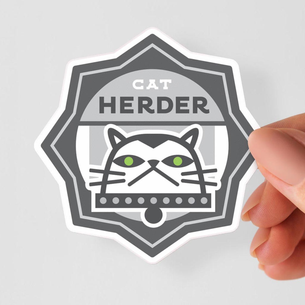 Cat Herder Sticker